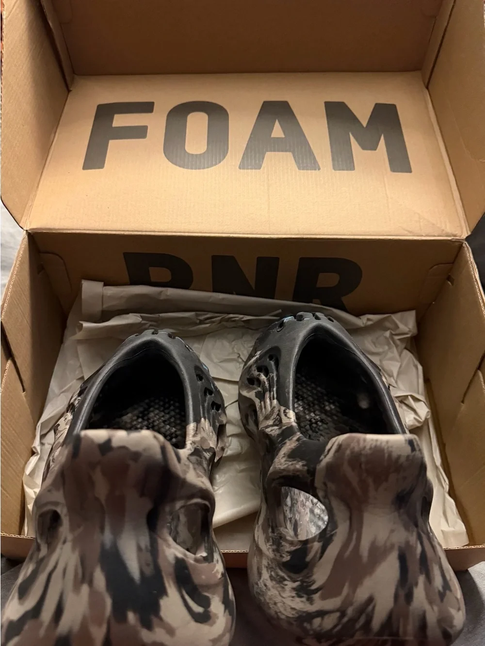 Yeezy MX Brown Blue Foam Runners